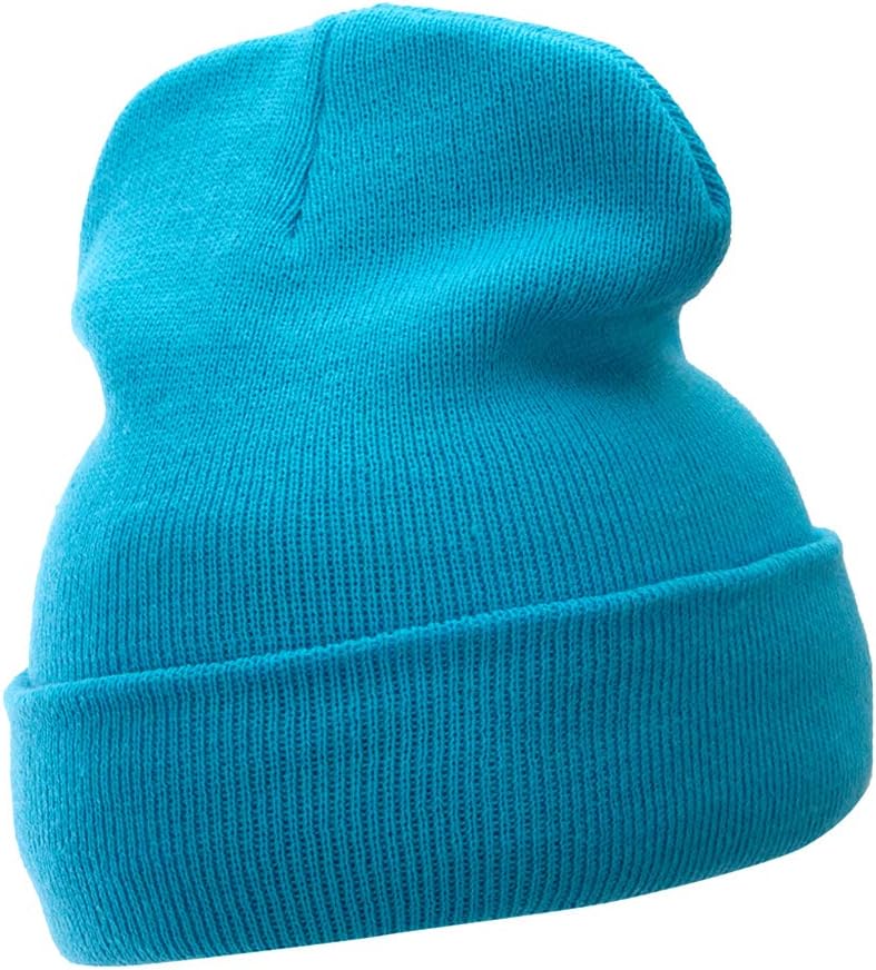 12 Inch Solid Long Beanie Made in USA