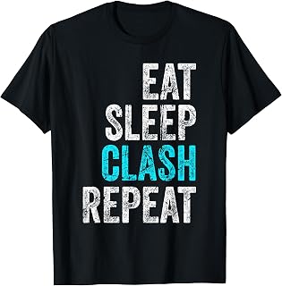 Gaming Clan Apparel Eat Sleep Clash Repeat Clans Vintage T-Shirt