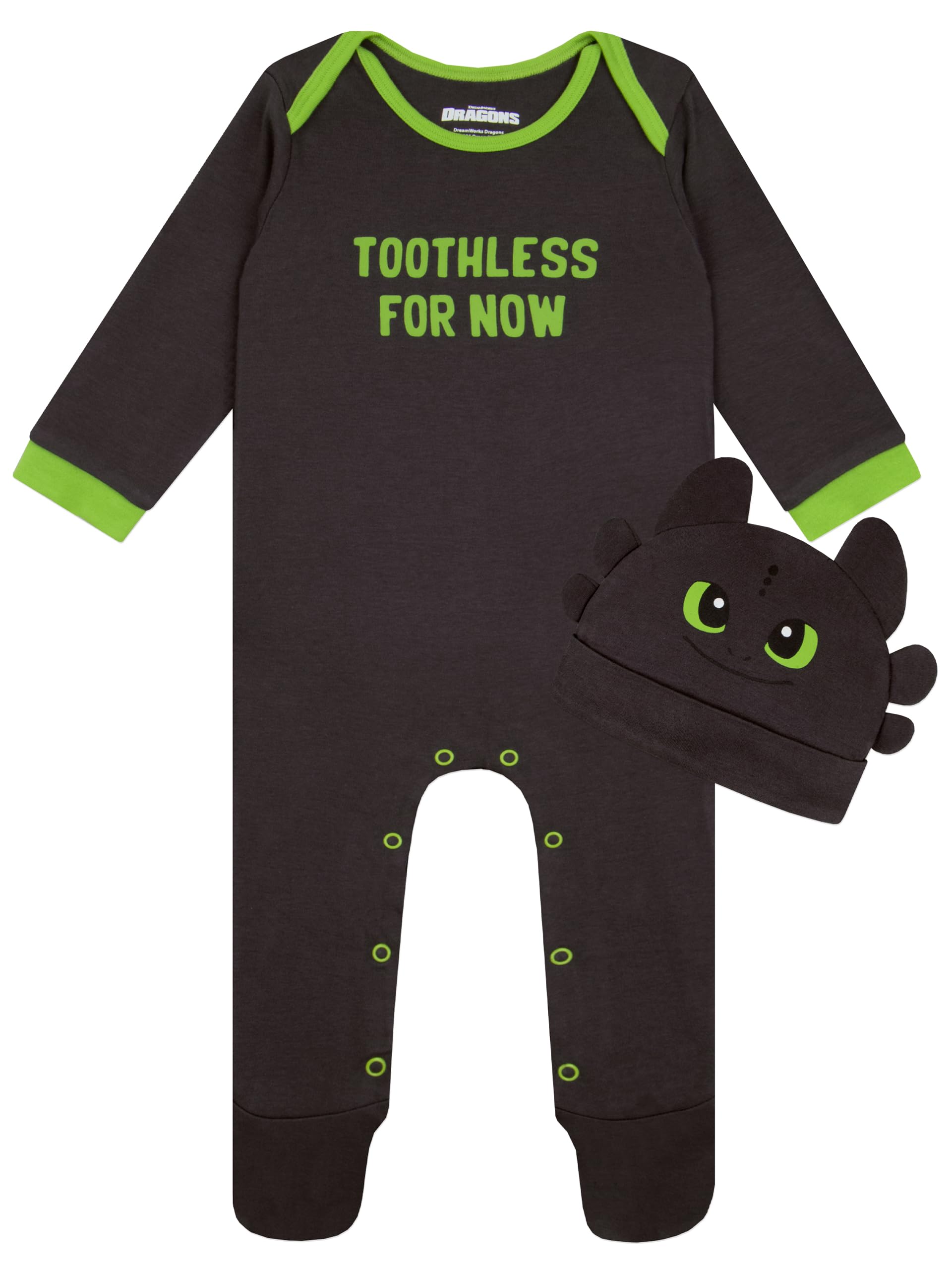 How To Train Your Dragon Baby Sleepsuit - Toothless - Grey - 100% Cotton - 18-24 Months