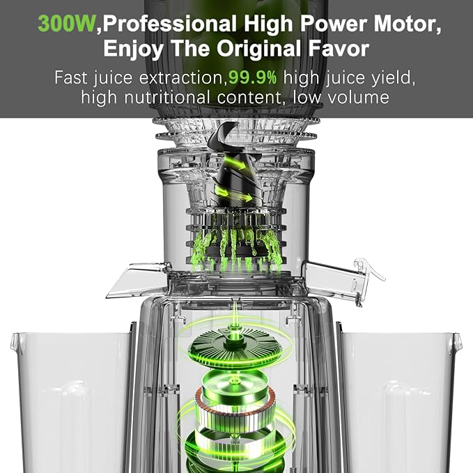 Extractor de Jugos Prensado en Frío Boca Ancha 5.8 Pulgadas miniatura 3