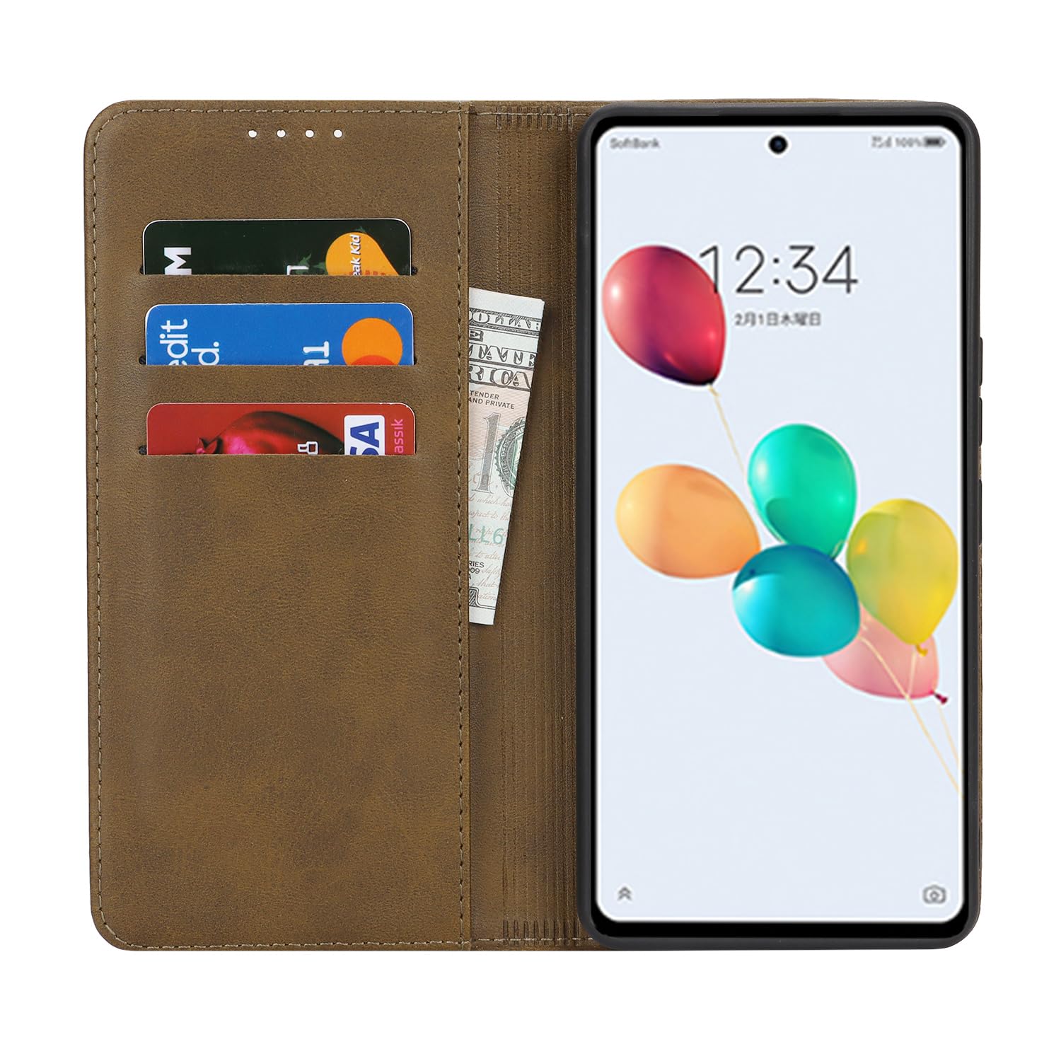 Amazon.co.jp: ZTE あんしんファミリースマホ ケース 手帳型 A303ZT