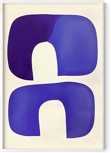 Miniatura 259 de HAUS AND HUES Arte abstracto moderno para pared, arte de sala de estar azul y verde, obra de arte moderna para paredes, imagen minimalista para sala