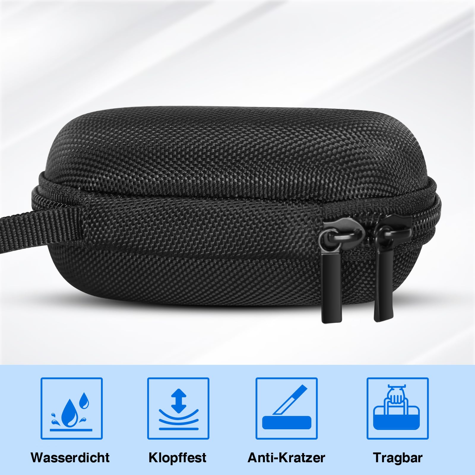 HELLCOOL Presenter mit Tasche, 2.4 GHz Wireless Presenter Verbindung via USB-Empfänger, 15m Reichweite, Roter Presenter, Fernbedienung Präsentation für Windows und Mac/PowerPoint/Keynote/Google Slides