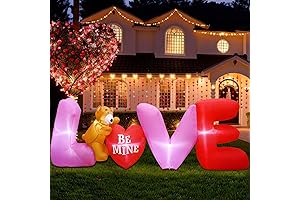 AerWo Love Inflatable: Giant Love Letters for Valentines with LED Lights
