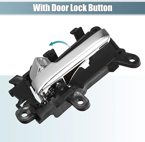 Miniatura 5 de X AUTOHAUX Interior del coche delantero izquierdo manija de puerta lateral cubre ajuste para Kia Optima 2011-2013 82610-2T000