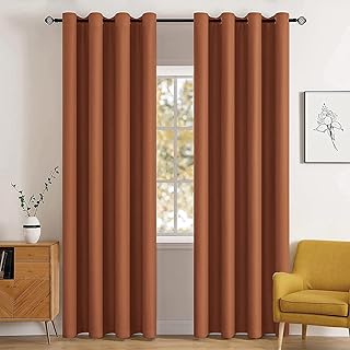 MIULEE Blackout Room Darkening Curtains Thermal Insulated Drapes Solid W...