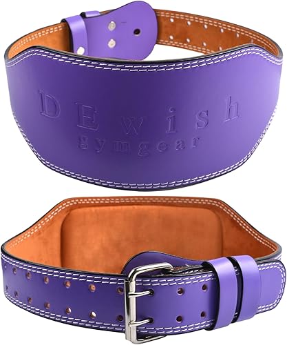 Miniatura 16 de Cinturón de cuero para gimnasio, soporte lumbar acolchado de 4 y 6 pulgadas, 10 agujeros ajustables para levantamiento de pesas, levantamiento de