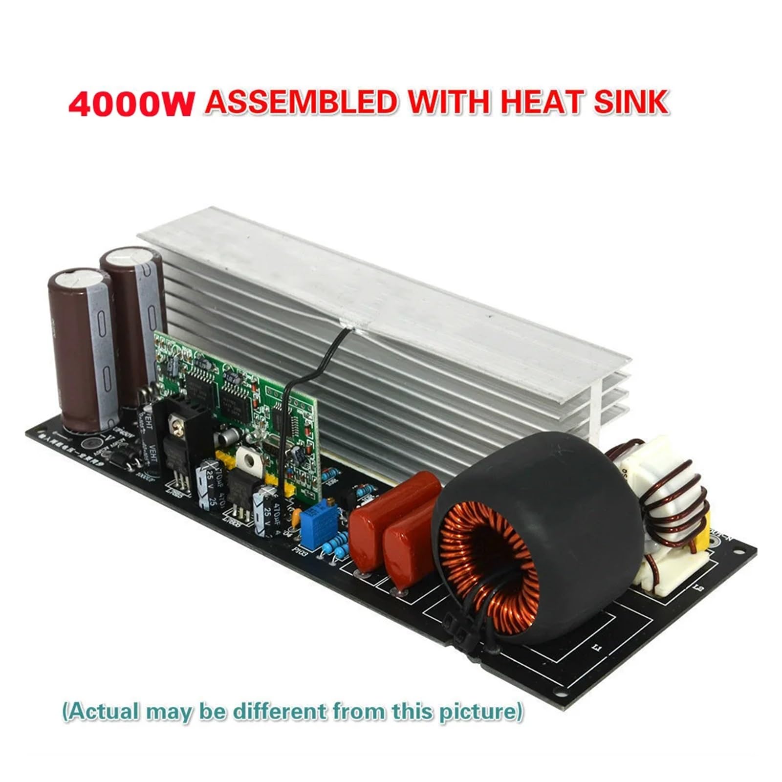 1000W 2000W 3000W 4000W 5000W Pure Sine Wave Inverter Power Board Modified Sine Wave Amplifier DIY Back Stage Board(4000W Assembled Sink)