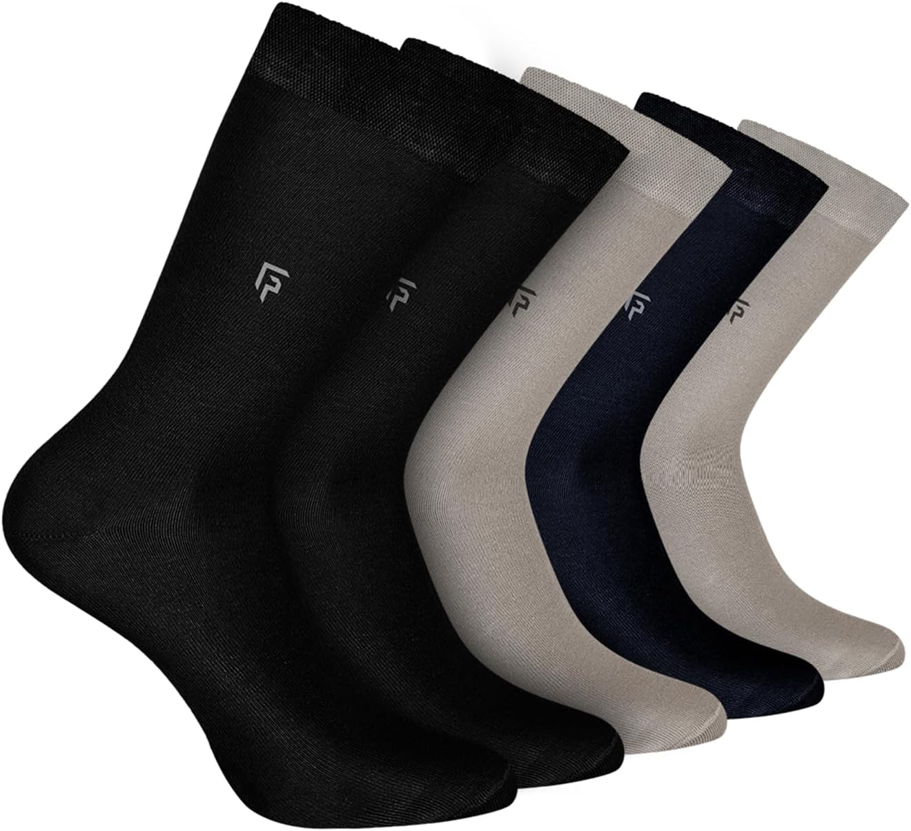 Bamboo Formal Socks for Men | Anti Odour & Breathable | Anti-Bacterial | Softer than Cotton Socks | Pack of 5