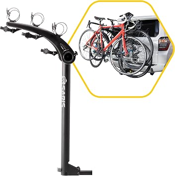 Saris Bones 3-Bike Hitch Rack Bicycle Carrier, with Easy Fold Design and Tilting Base
