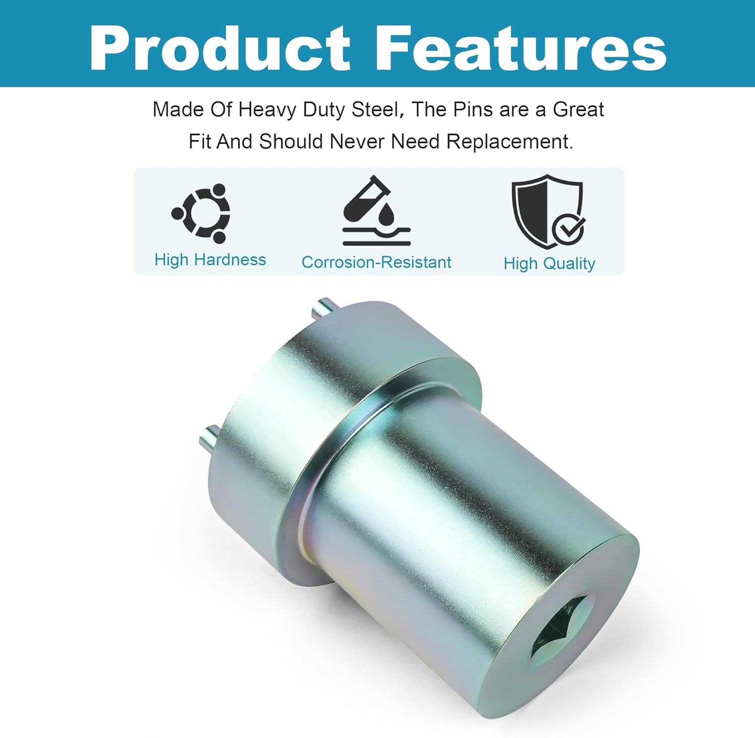 5R110W TorqShift Output Shaft Nut Socket Removal Tool For Ford E-150 E-250 2005-2007 E-350 E-450 2004-2016 F-250 F-350 Super Duty 2003-2010