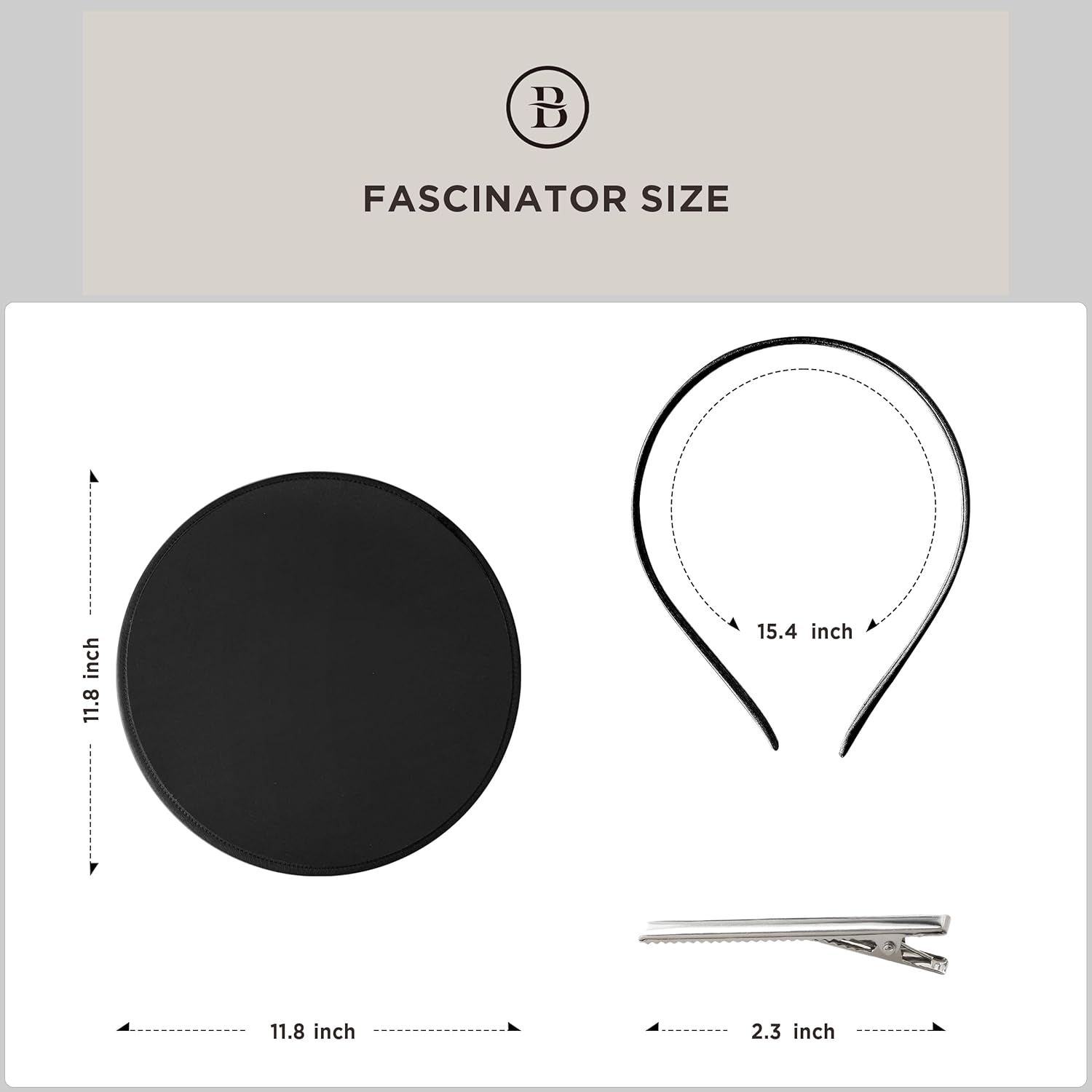 Coucoland Fascinators Hats for Women - Tea Party Cocktail Fascinator Flat Black Kentucky Vintage Derby Funeral Hat - Image 7