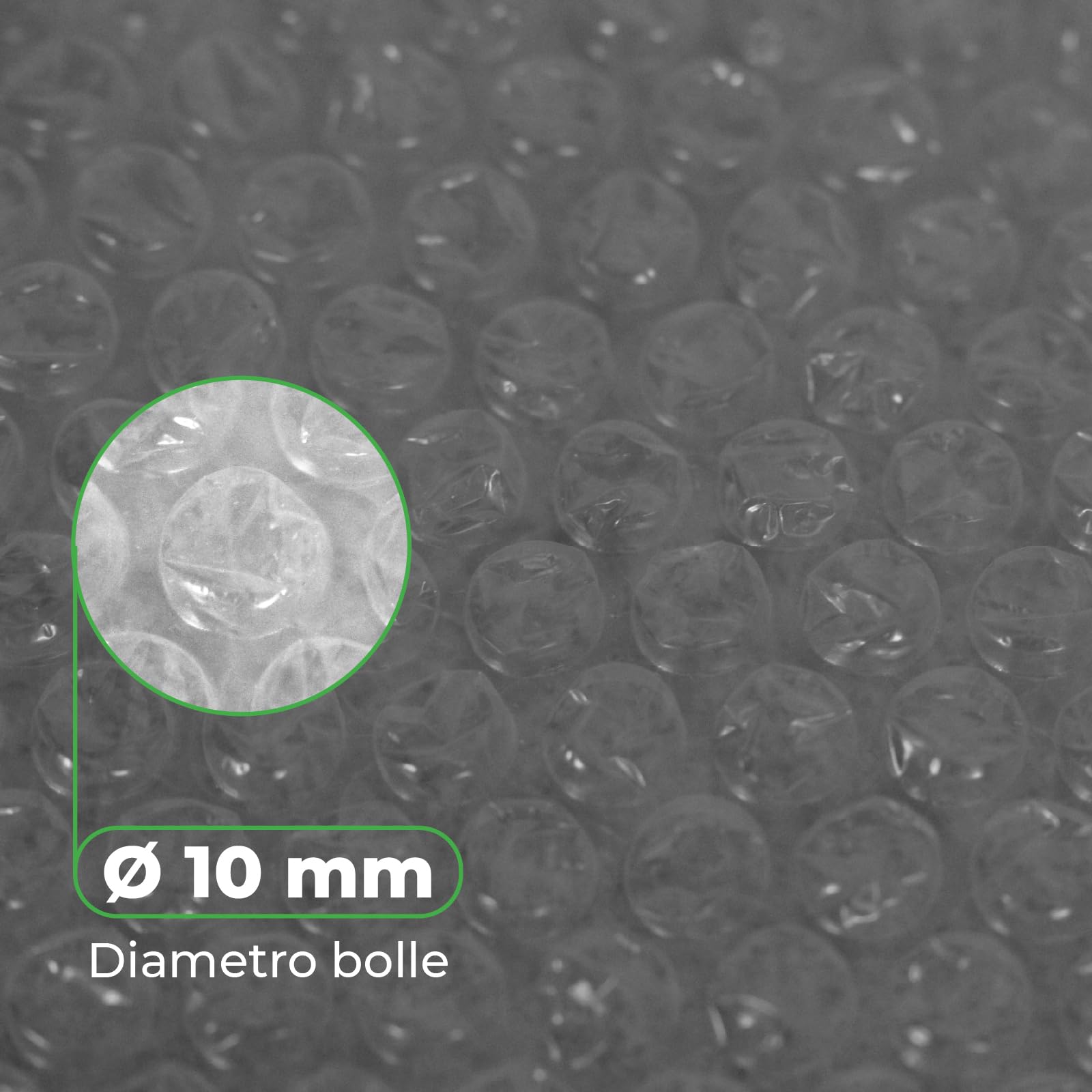 ImballaggiPer Rotolo Pluriball 100cm x 100mt - 50gr/mq Rinforzato con HD - Bubble Wrap Professionale per Spedizioni, Traslochi e Imballaggio Oggetti Fragili