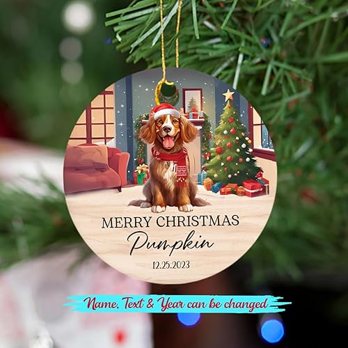 Miniatura 18 de Adorno personalizado para árbol de Navidad de perro Chow Chow, regalo único de Navidad negro para los amantes de los perros Adorno negro Chow Chow
