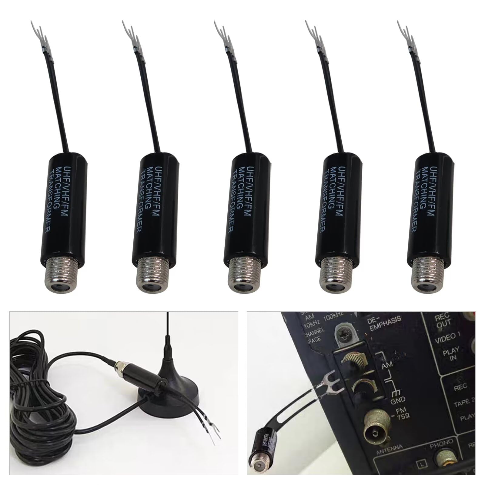 Amazon.com: 2024 Upgraded 5x UHF VHF FM 75-300 Ohm TV Antenna