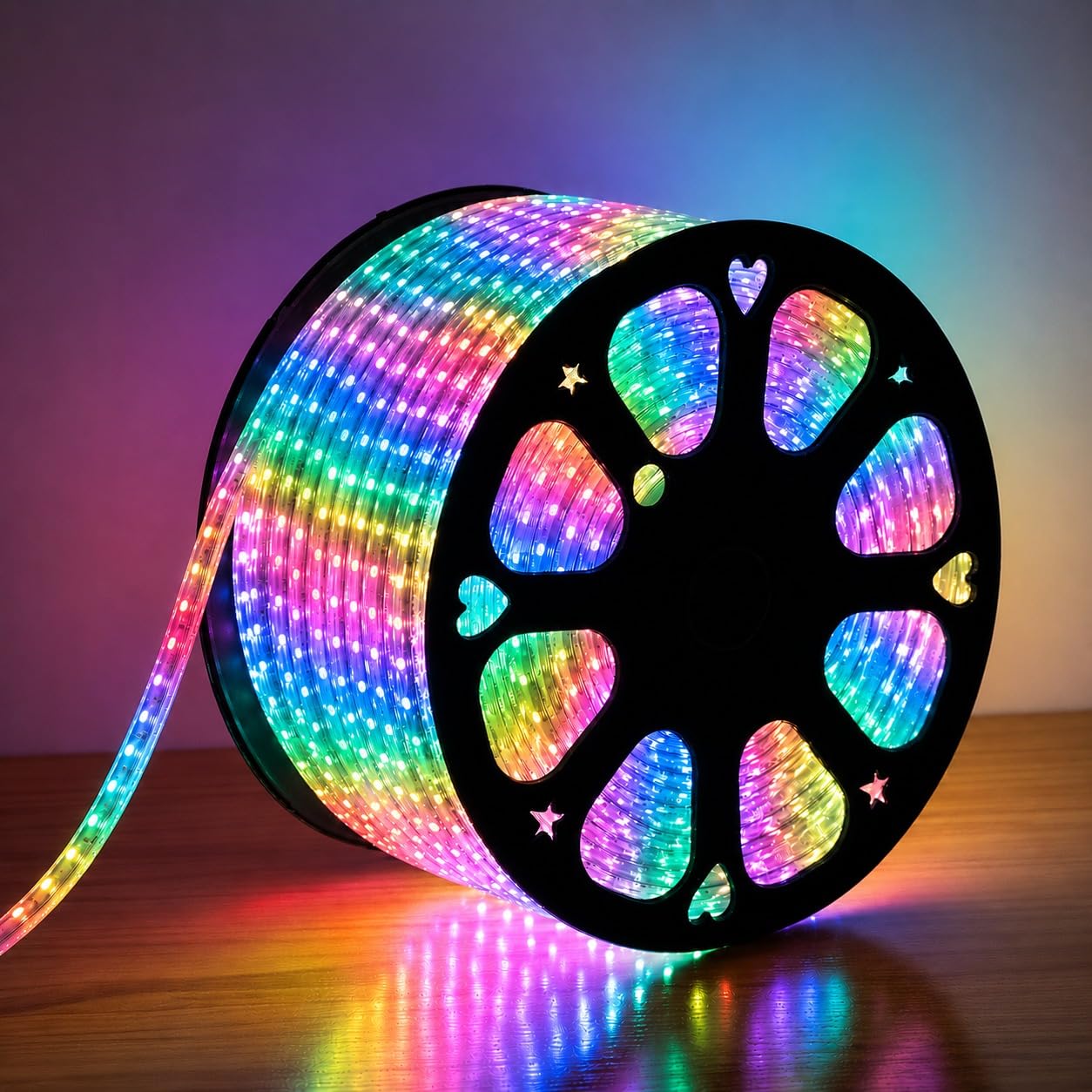 MoonlitDreams 20M LED Rope Light Waterproof Strip Light | Multi Flexible Cove Light for False Ceiling, Balcony, Bedroom, & Indoor Outdoor Decoration | Plug & Play Decorative Light-image-22