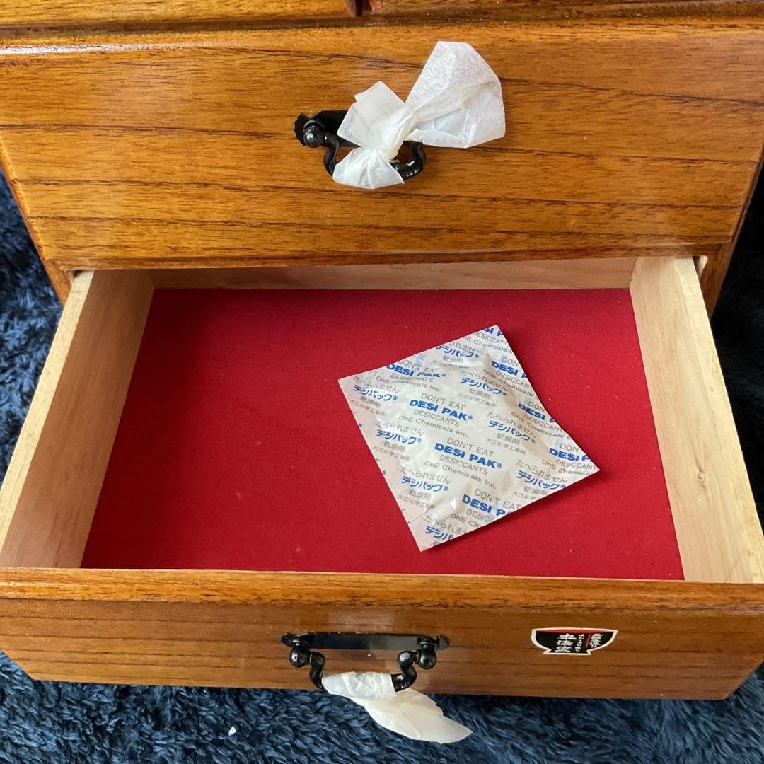 Amazon.co.jp: 小箪笥 小物入れ 3段引出し 木製 3段 天然手作り 本漆塗