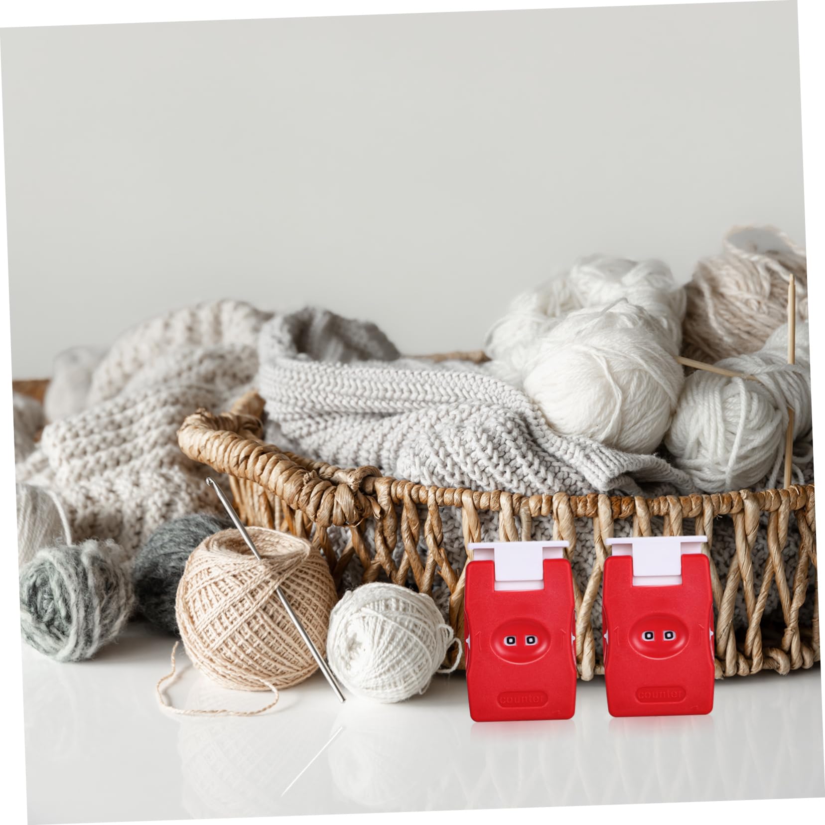 SEWACC 10stücke Strickzähler Reihenzähler Für Stricken Und Häkeln Kompakt Und Tragbar Geeignet Für Anfänger Und Profis Präzise Zeiterfassung Für Kreative Projekte