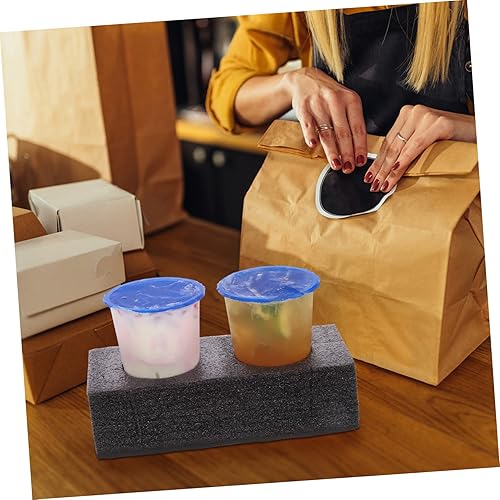 Miniatura 9 de 4 unidades portador de bebidas dos bandejas de tres tazas para llevar fácilmente bebidas picnic y reuniones familiares embalaje de bebidas