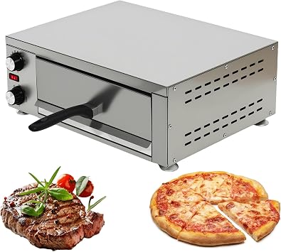 Electric Pizza Oven, Grilled steak, baked with Timer Stainless Steel Pizza Baker, Indoor, Countertop, Commercial pizza maker, for Home Pizza Cooker, 50-340C
