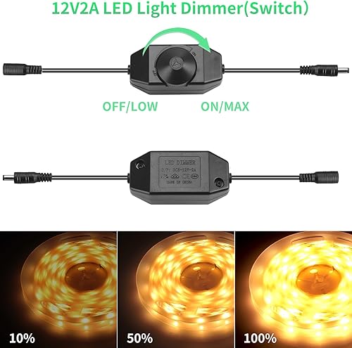 Miniatura 3 de 12V 2A Power Supply Class 2 UL Listed with LED Dimmer Switch,24W 100-240V AC/DC 12Volt 2Amp 1.5A 1A Adapter Power Supply with 5.5mm x 2.1 DC Jack