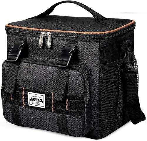 Lekesky Bolsas de hielo para loncheras para hombres, lonchera grande aislada con bolsa de PVC a prueba de fugas, bolsa de almuerzo resistente,