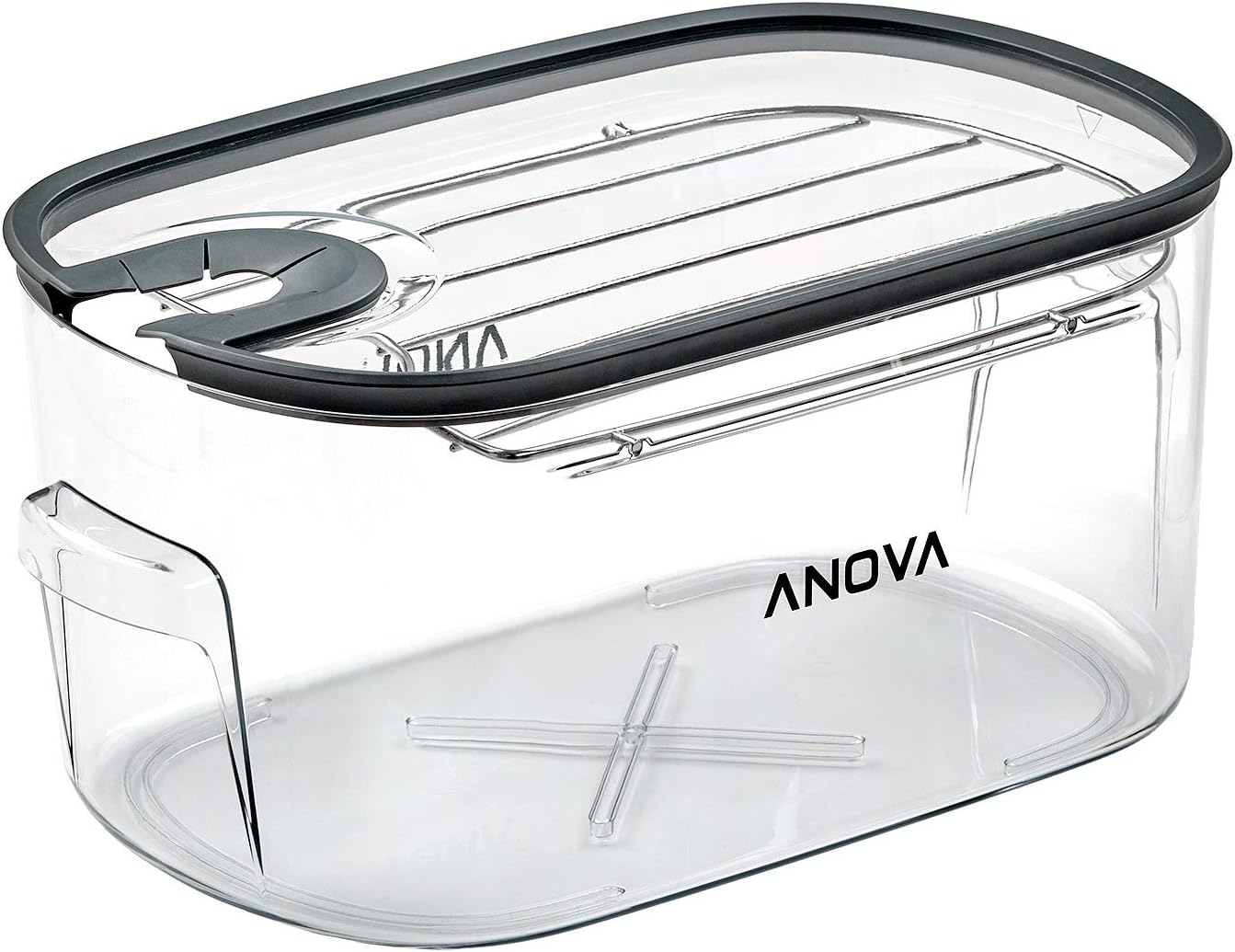 Anova Culinary ANTC01 Sous Vide Cooking Container Holds Up to 16L of Water with Removable Lid and Rack
