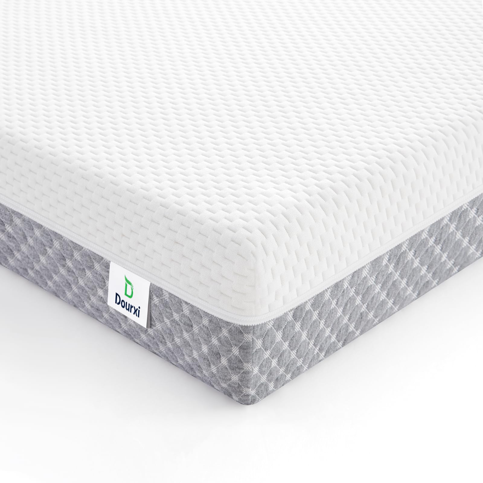 Dourxi Mini Crib Mattress, 38x24X4 Inch Dual Sided Comfort Gel Memory Foam, Breathable Premium Baby Mattress for Mini and Portable Cribs w/Removable