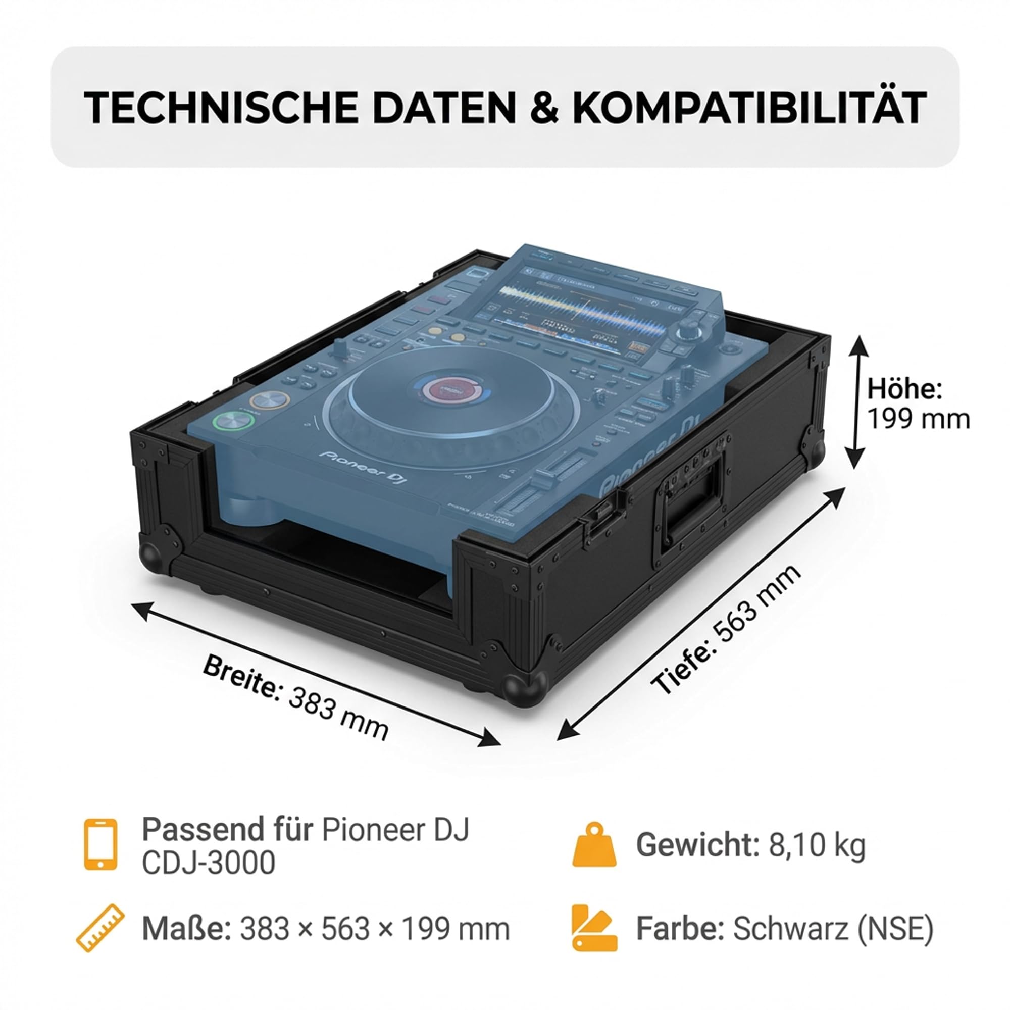 Zomo Flightcase P-CDJ-3000 NSE