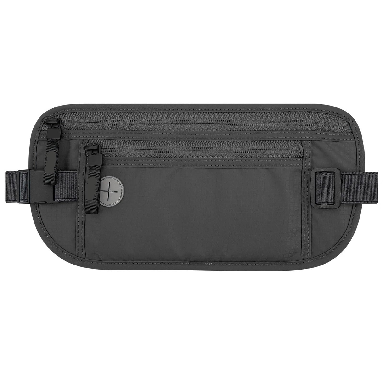 Sicherer Reise-Geldgürtel, verdeckte versteckte Reisebrieftasche, Reisepass-Geldbörsen for Männer und Frauen für Camping Wandern(Light Gray)