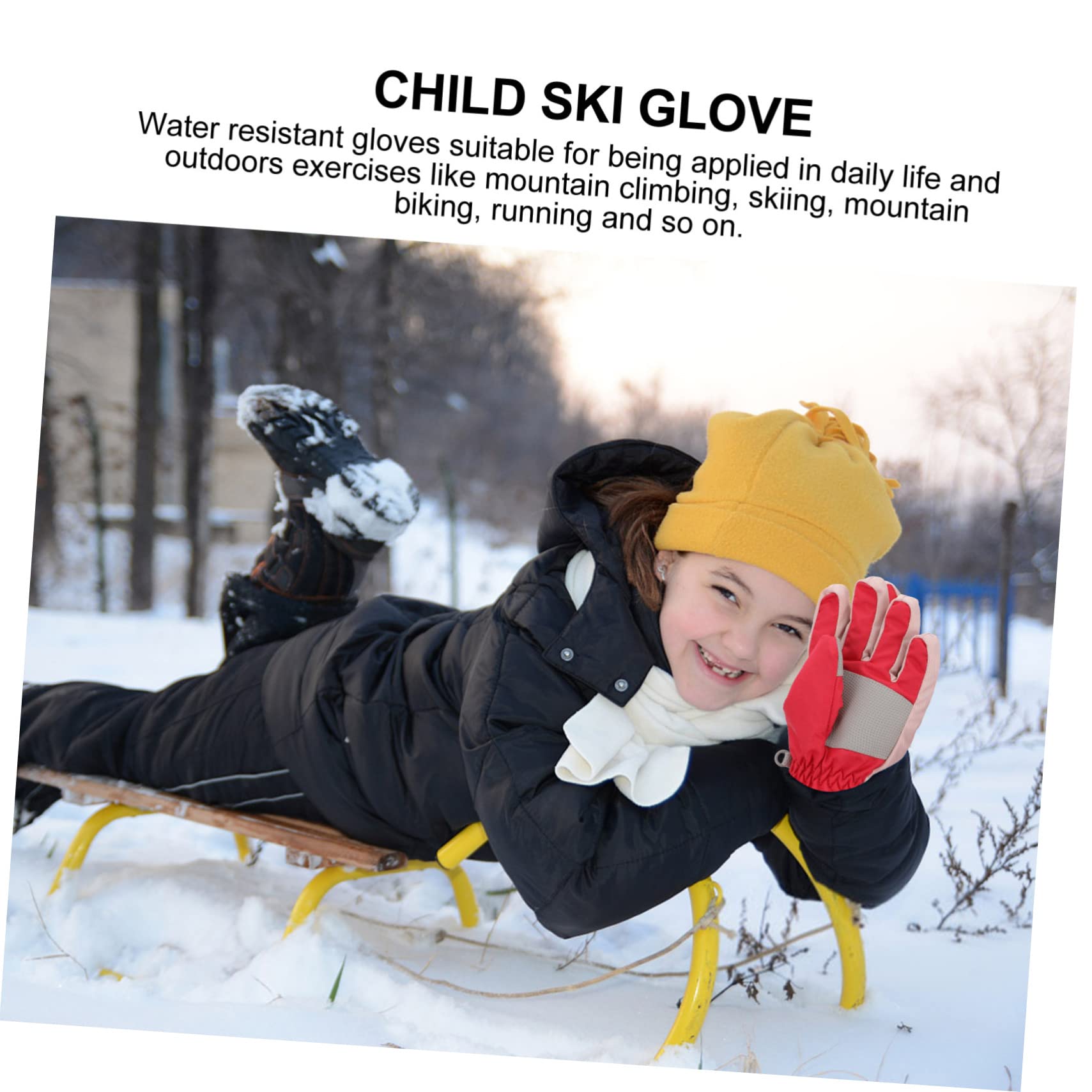 ABOOFAN 3paare Junge Mädchen Winter Skihandschuhe Winddicht Und Warme Schneehandschuhe Für Mädchen Elastische Bündchen Für Outdoor-aktivitäten Im Schnee