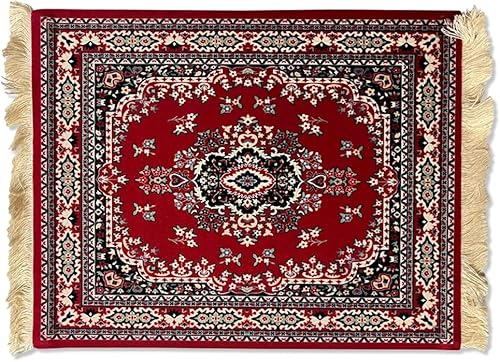 Jolitee Alfombrilla para mouse persa Tapete ergonómico de lujo para mouse, diseño oriental, 10 x 7 pulgadas, accesorio de escritorio multifuncional