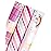 WRAPAHOLIC Birthday Wrapping Paper Roll - Mini Roll - 3 Rolls - 17 Inch X 120 Inch Per Roll - Pink Rainbow, Birthday Gift Boxes, Stripes for Kid\'s Birthday, Baby Shower