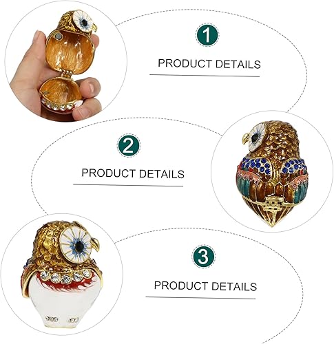 Miniatura 5 de BESPORTBLE Caja de almacenamiento de joyas, contenedores de escritorio, organizador de maquillaje, caja organizadora de maquillaje, bandeja para