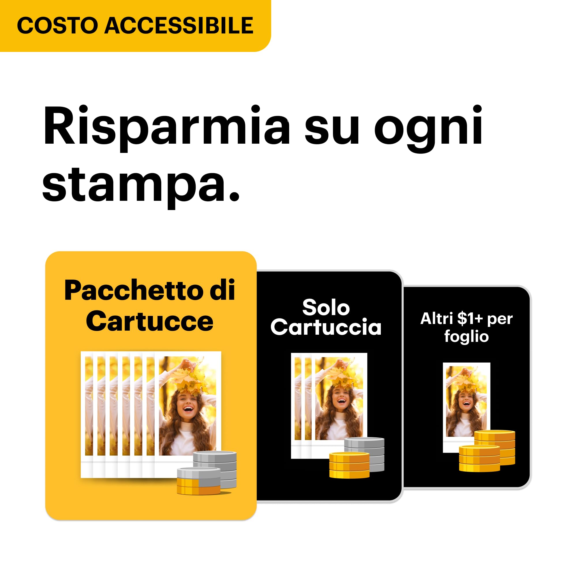 KODAK Mini 2 Retro Regalo di Natale 4PASS Stampante Fotografica Portatile (5.3x8.6cm) + 8 Fogli inclusi + Pacchetto accessori e 30 Fogli, Bianco