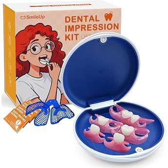 Custom Partial Dentures for Missing Teeth with Imprint Set 6 Teeth