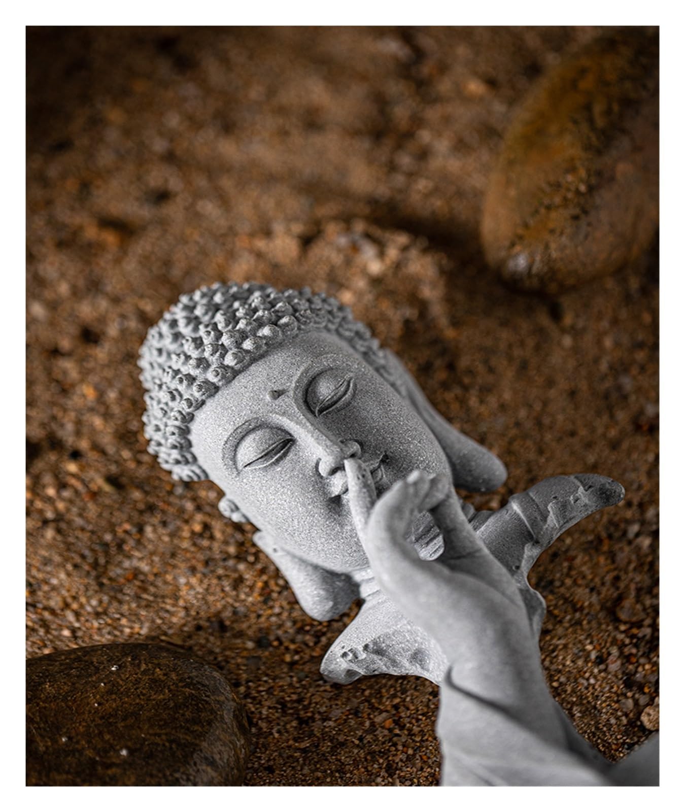 Bürodekoration Chinesische Buddha-Statue-Ornamente, Stein-Aquarium-Landschaftsbau, Garten-Desktop, Teezimmer-Dekorationen, Tee-Haustiere Wohnzimmertischdekoration
