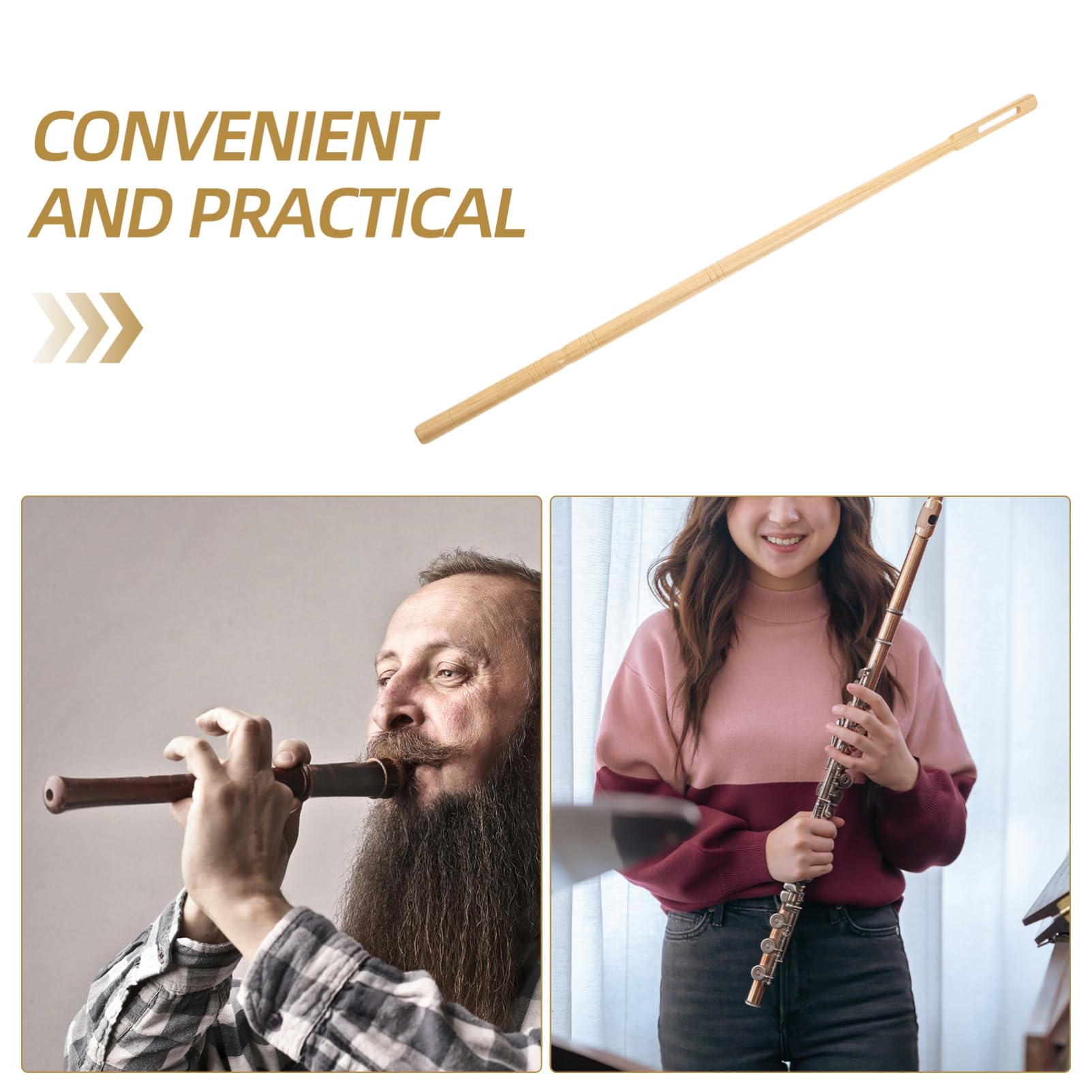 Asta Di Pulizia Acero Per Flauto Strumento Di Manutenzione Per Interni Kit Pulizia Flauto Per Performance Ottimale e Longevità Instrumento