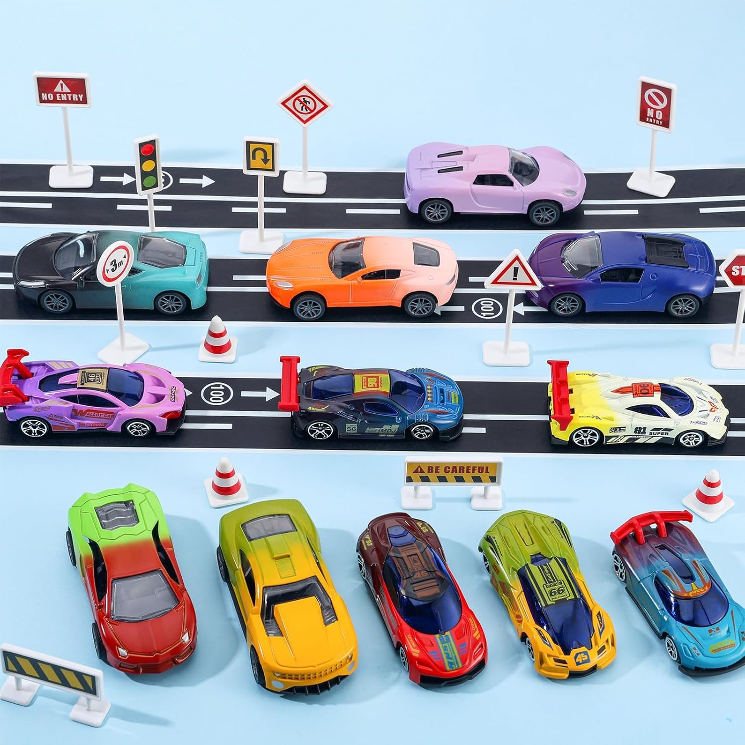 XUDUOO 4 PCS Colour Changing Cars, Water-Activated Toy Cars for Bath & Playtime, Alloy Car Toy - Image 4