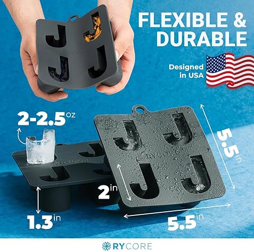 Miniatura 3 de Moldes de chocolate gourmet  Molde grande para cubitos de hielo de 2 pulgadas para cócteles  Molde de silicona con formas divertidas para whisky y