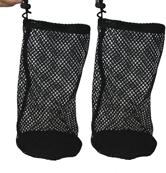 2-Pack Golf Ball & Pickleball Mesh Bag, Golf Balls Bag Sack, Multi-Purpose Net Pouch, Fit for Ping Pong, Table Tennis Ball, Bucket Balls, Household Small Tools Items Storage, Diving