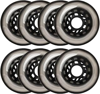 KouRY Inline Skate Wheels Replacement Wheels Indoor/Outdoor Roller Skating Shoes Replacement Wheels 8 Pack 72mm/76mm/80mm 85A For Indoor Outdoor (Color : Gray, Size : 80mm)