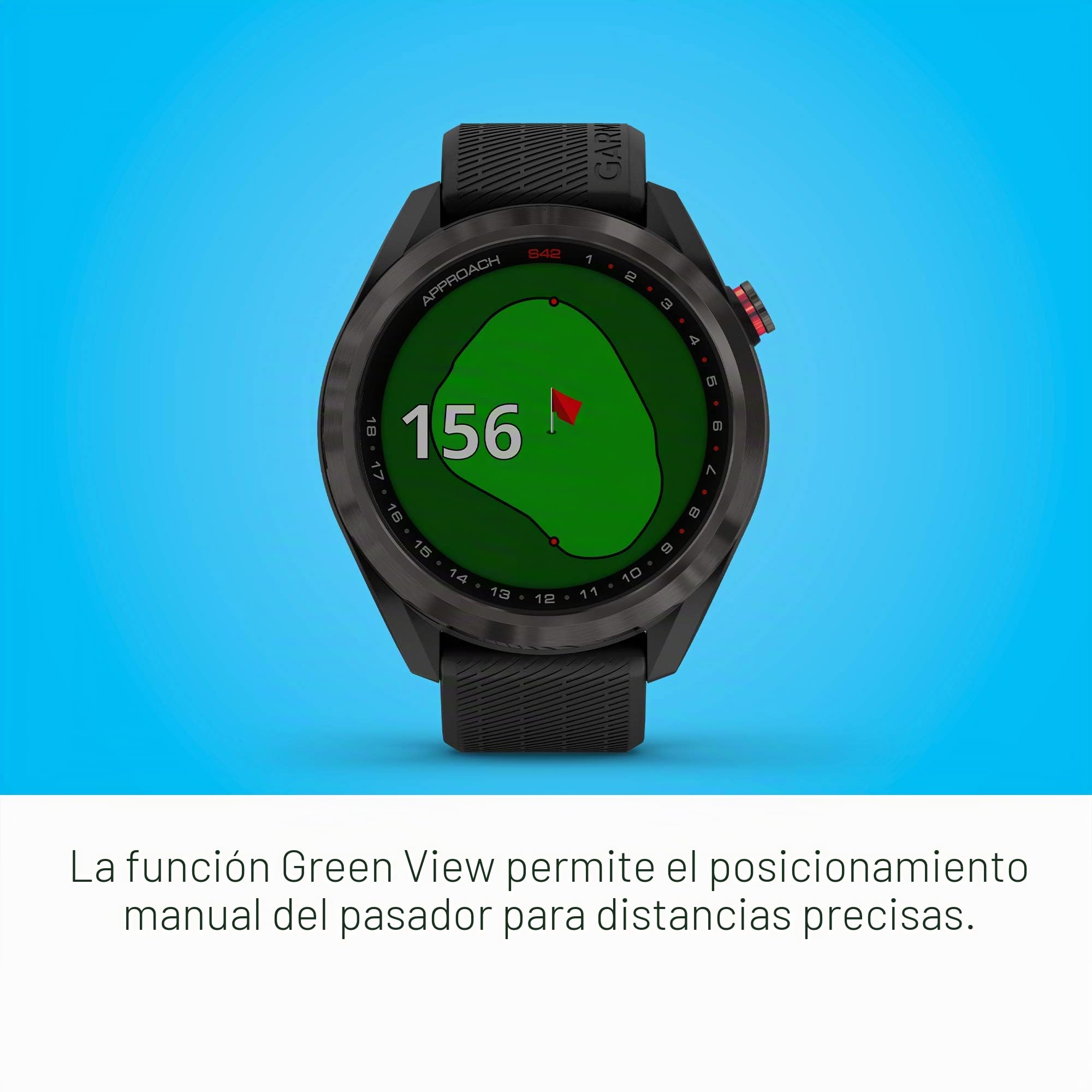 Garmin Approach S42, GPS Golf Smartwatch, Lightweight with 1.2
