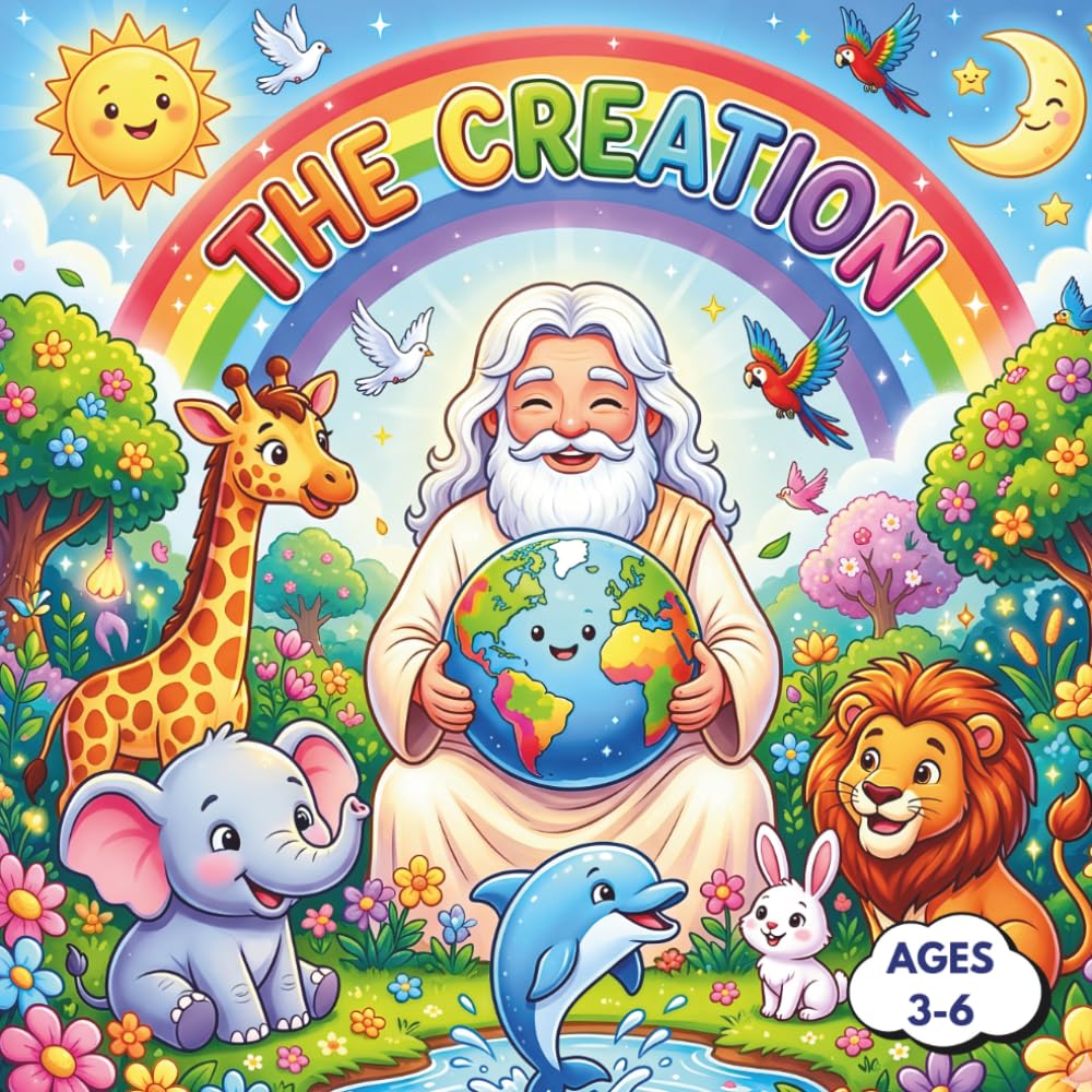 The Creation: Story of Creation Coloring Book for Kids (PEQUEÑOS HÉROES DE LA BIBLIA)