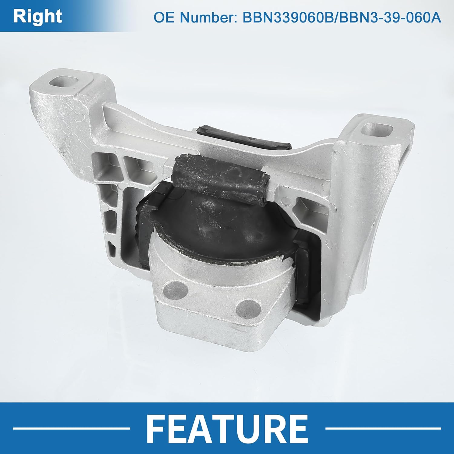 Engine Motor Mount No.BBN339060B Transmission Mount for Mazda 3 2.5L 2012-2013 Metal Rubber