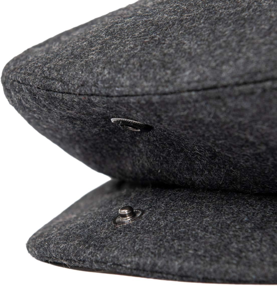 Men Wool Blend Ivy Newsboy Cap Tweed Gatsby Cabbie Flat Hat - Image 2