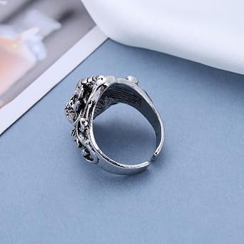 Vintage Elephant Rings Silver Elephant Knuckle Rings Brass Adjustable Finger Rings Punk Adjustable Animal Shape Ring Hand Jewelry for Women