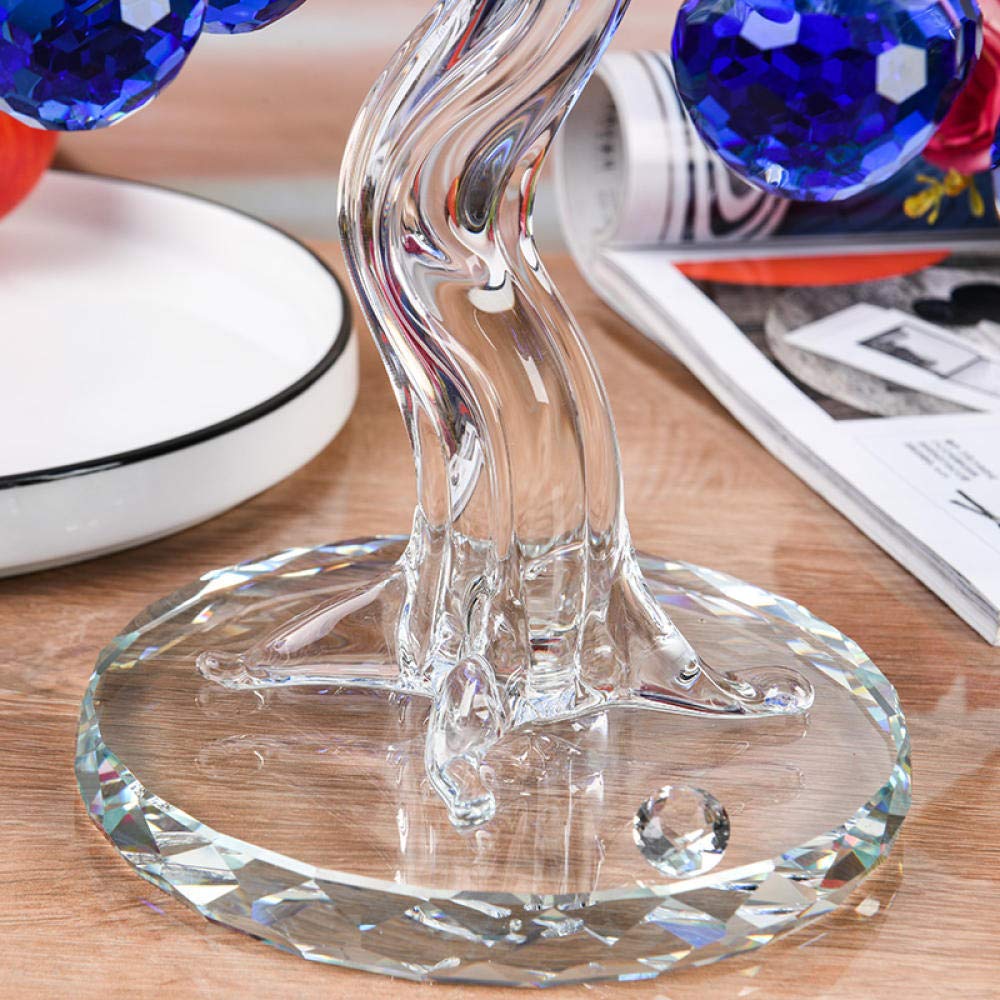 Amazon.co.jp: 美しいガラスクリスタルのリンゴの木の木が付いて