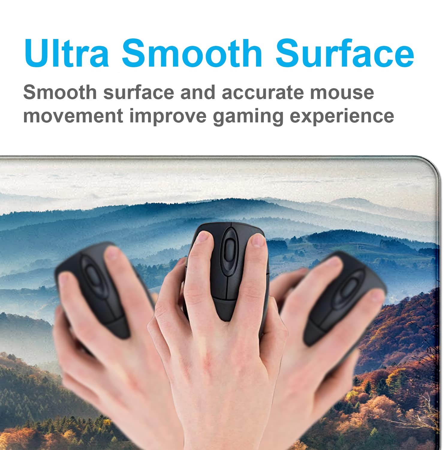 Amazon.co.jp：大型拡張ゲーミングマウスパッド ステッチエッジ 滑り