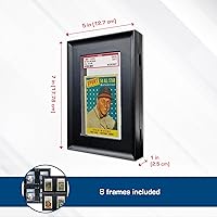 Vista 3 de BCW Marcos Entrelazados para Tarjetas - Negro Marcos Entrelazados Ideales para Coleccionables, Tarjetas de Intercambio y Recuerdos Marco